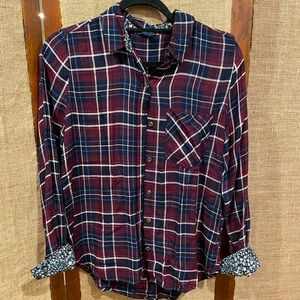 🔹Navy & Maroon Flannel🔺